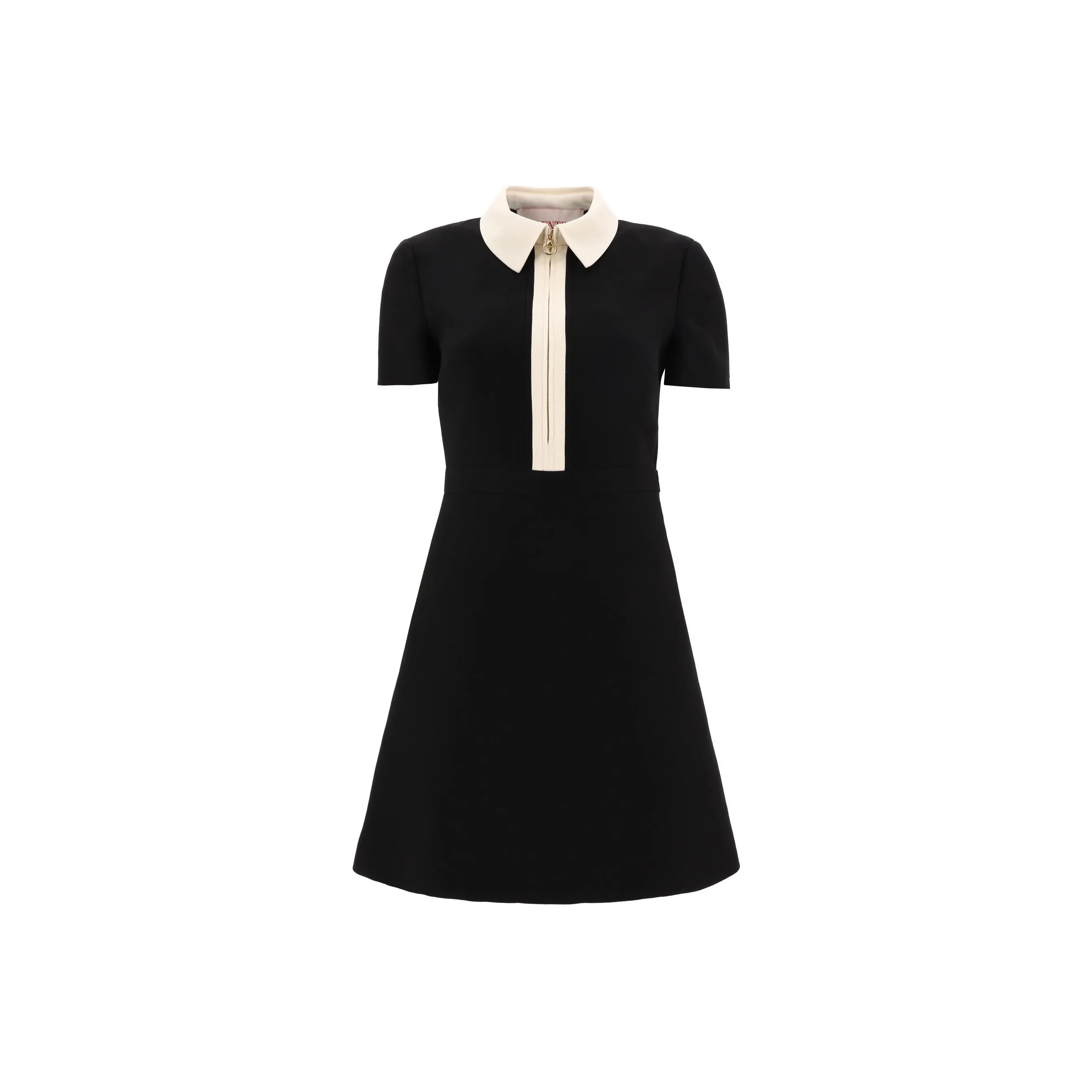 Valentino FW22 Short Sleeved Dresses Women's Black