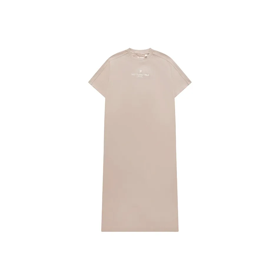 FILA FUSION Short Sleeved Dress Women's Feather Gray