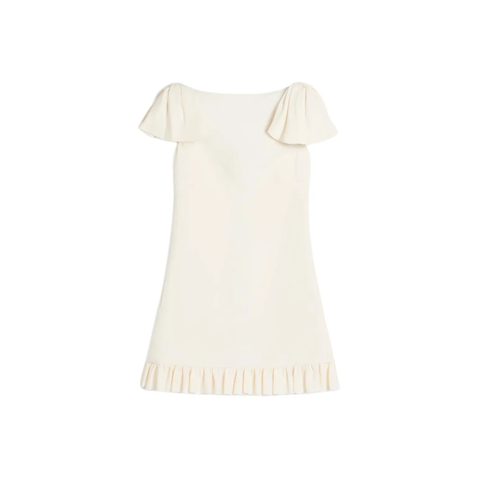 Valentino Crepe Couture Flared Hem Mini Dress