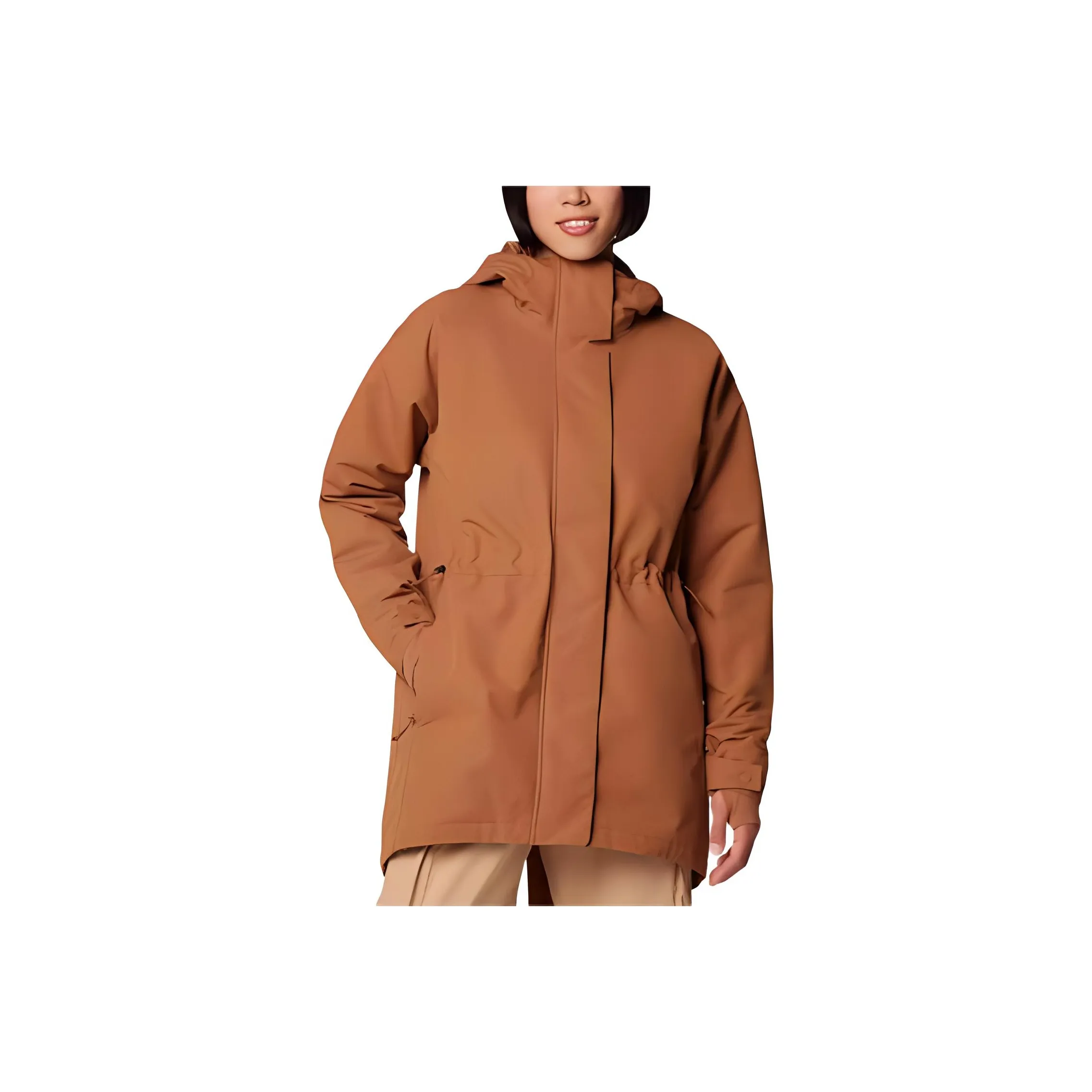 Columbia совместный бренд Хлопковый пуховик женский коричневый