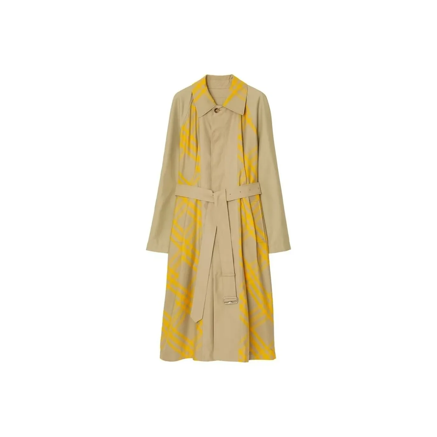 Burberry Checked Belted Waist Reversible Trench Coat