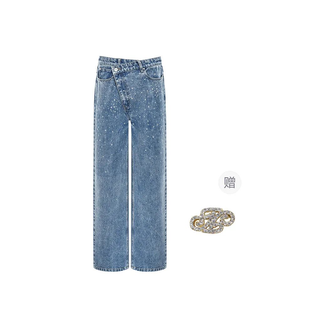 Three Quarters Jeans Women's Blue