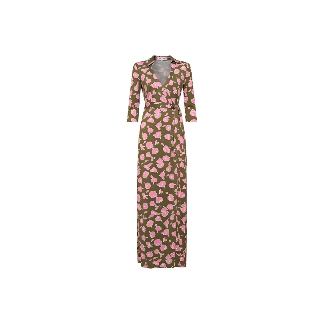Diane Von Furstenberg SS24 Long Sleeved Dress Women's Brown