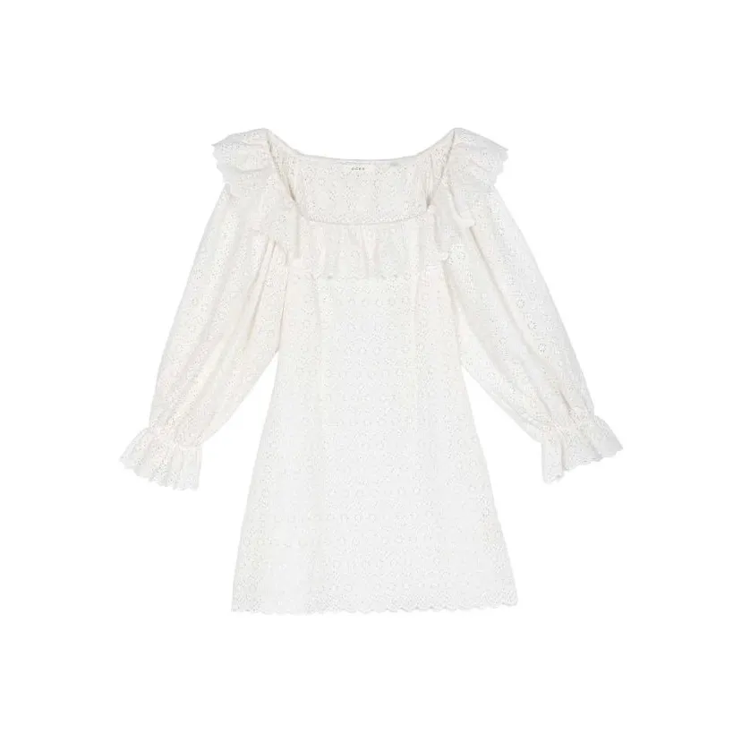 DOEN FRANIQUE DRESS Long Sleeved Dress Women's White
