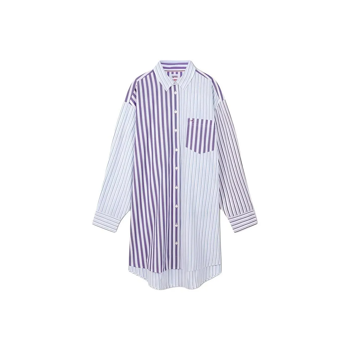 Tommy Hilfiger Long Sleeved Dress Women's Dark Blue White Stripes