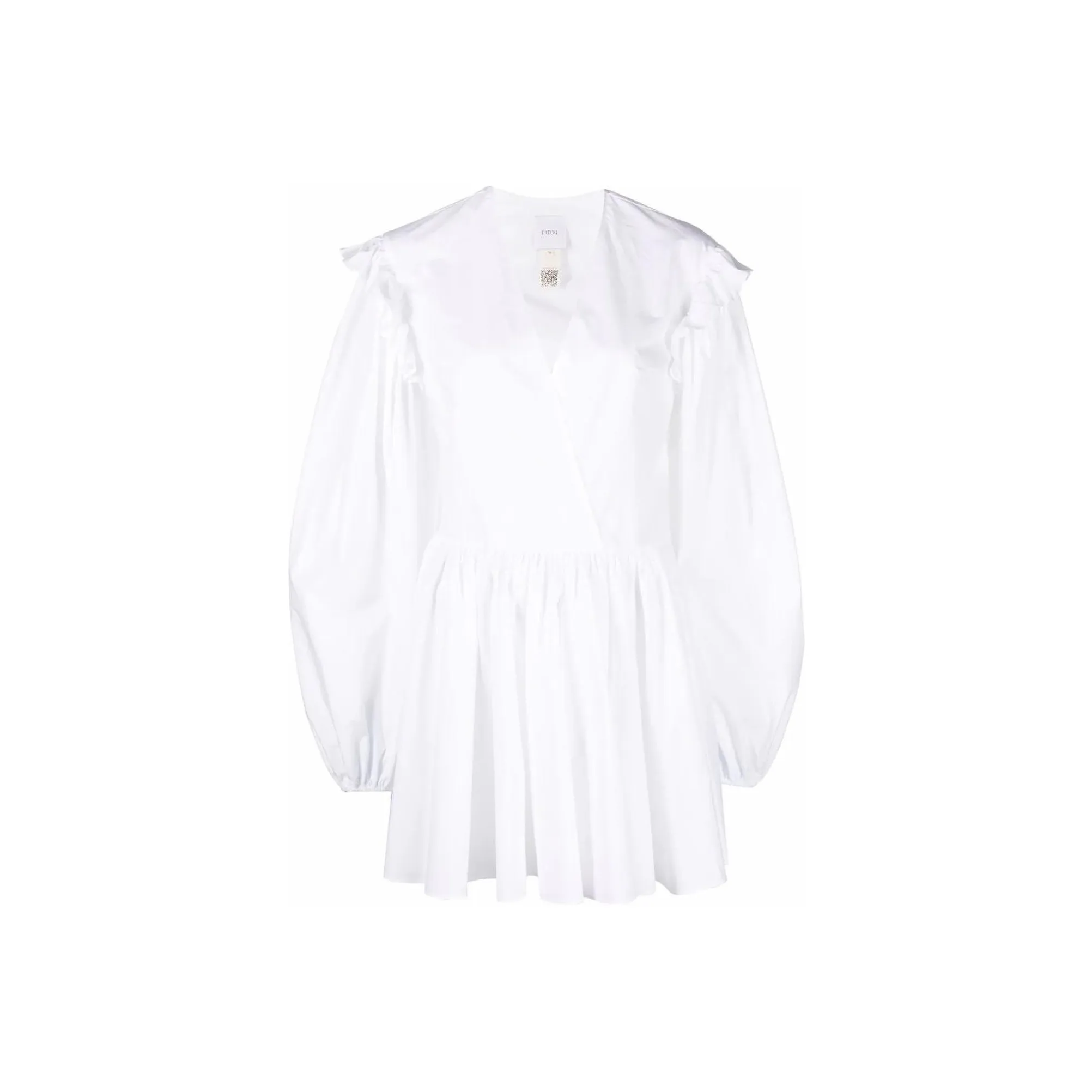 Patou V neck Cotton Dress