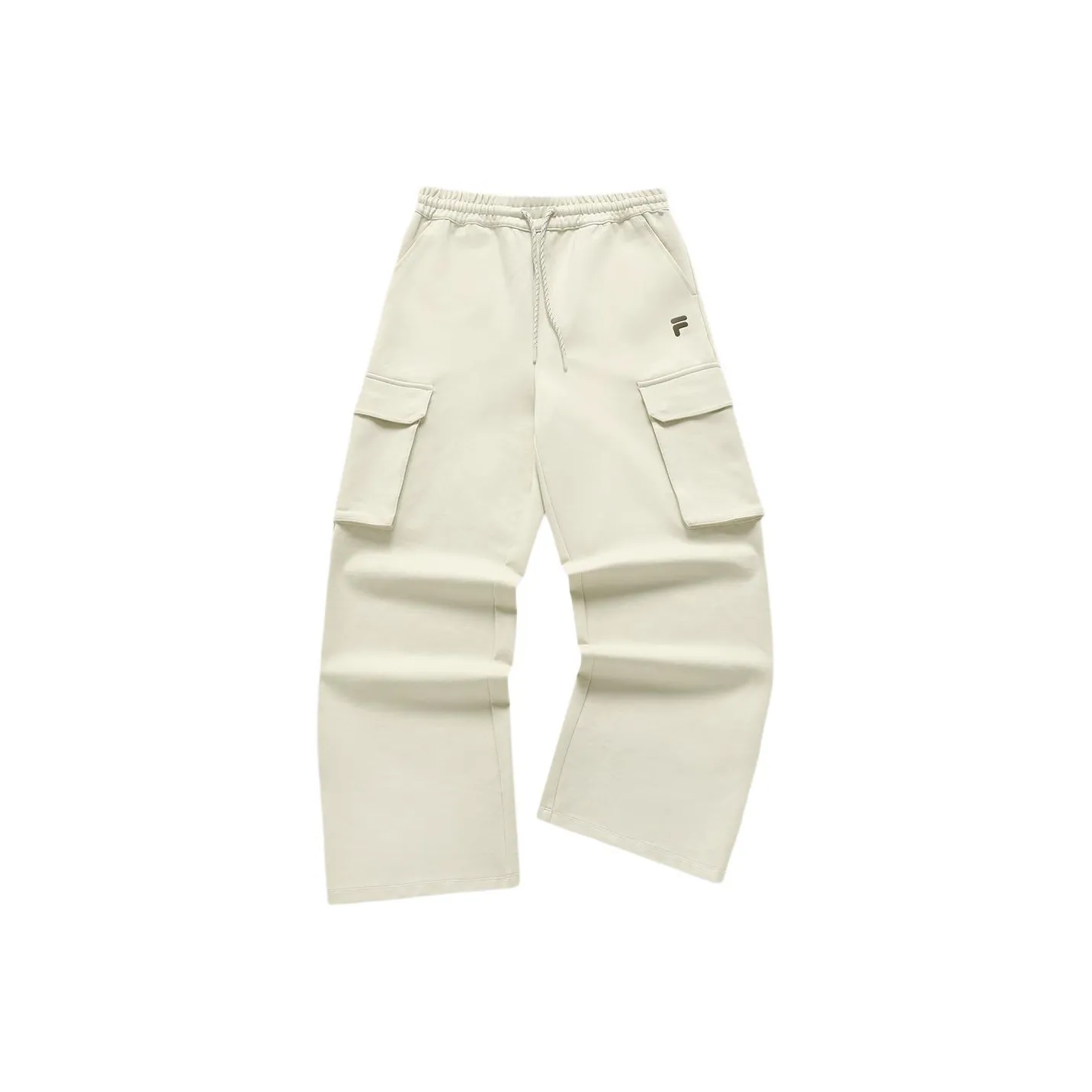FILA FUSION Knitted Sweatpants Women's Heather Gray Khaki