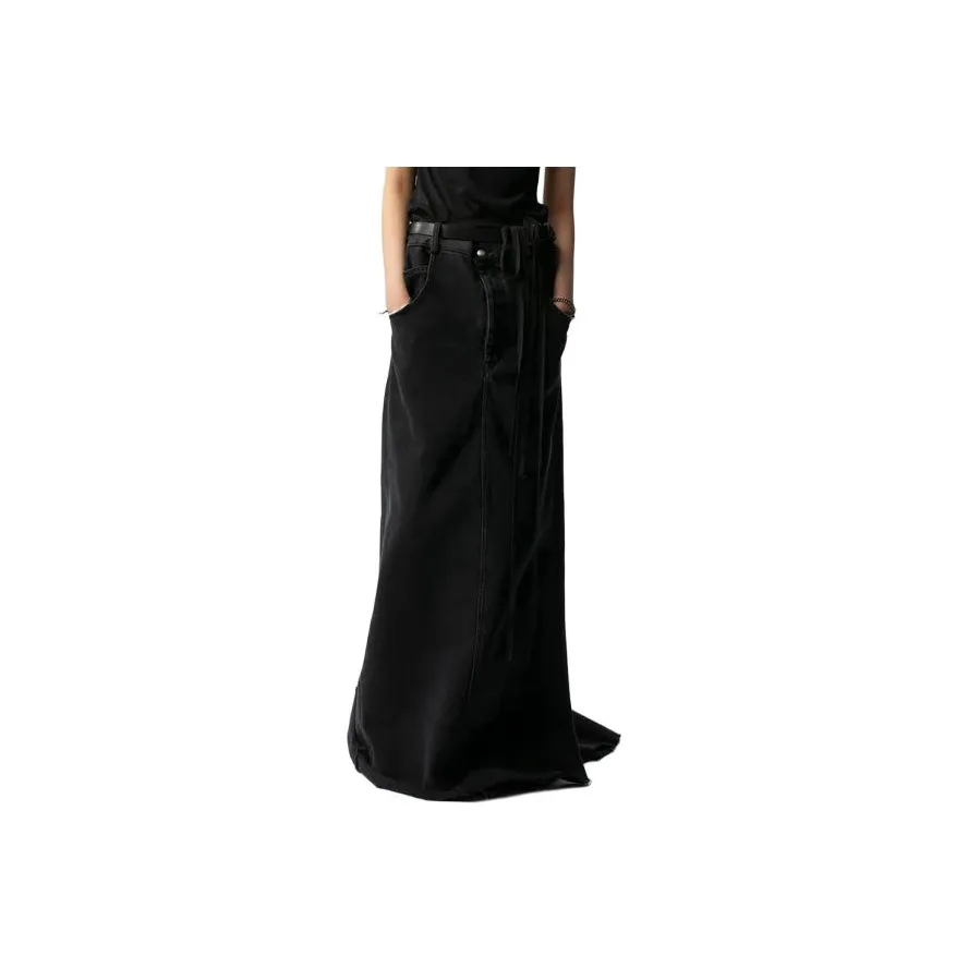 Ann Demeulemeester Faded Denim Comfort Skirt
