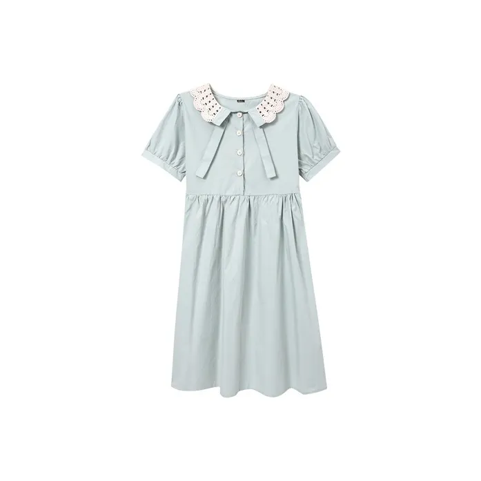 Adeworn Short Sleeved Dress Women's Blue