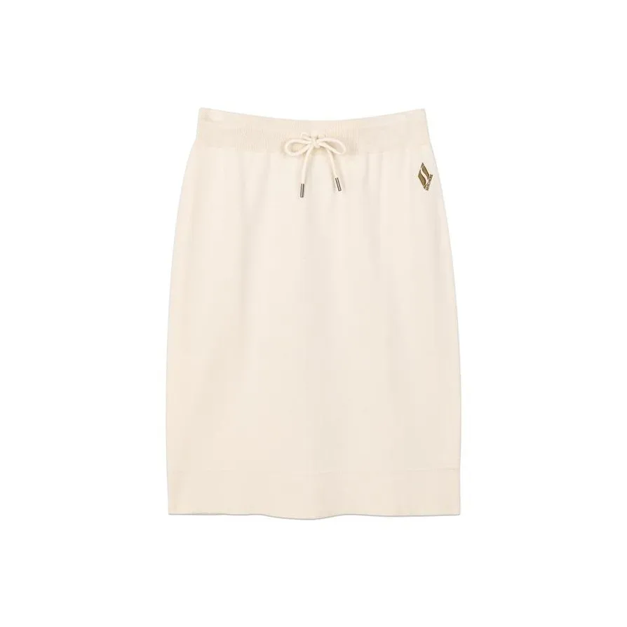 Skechers KNIT Длинная Юбка Женская Яичный Белый Цвет