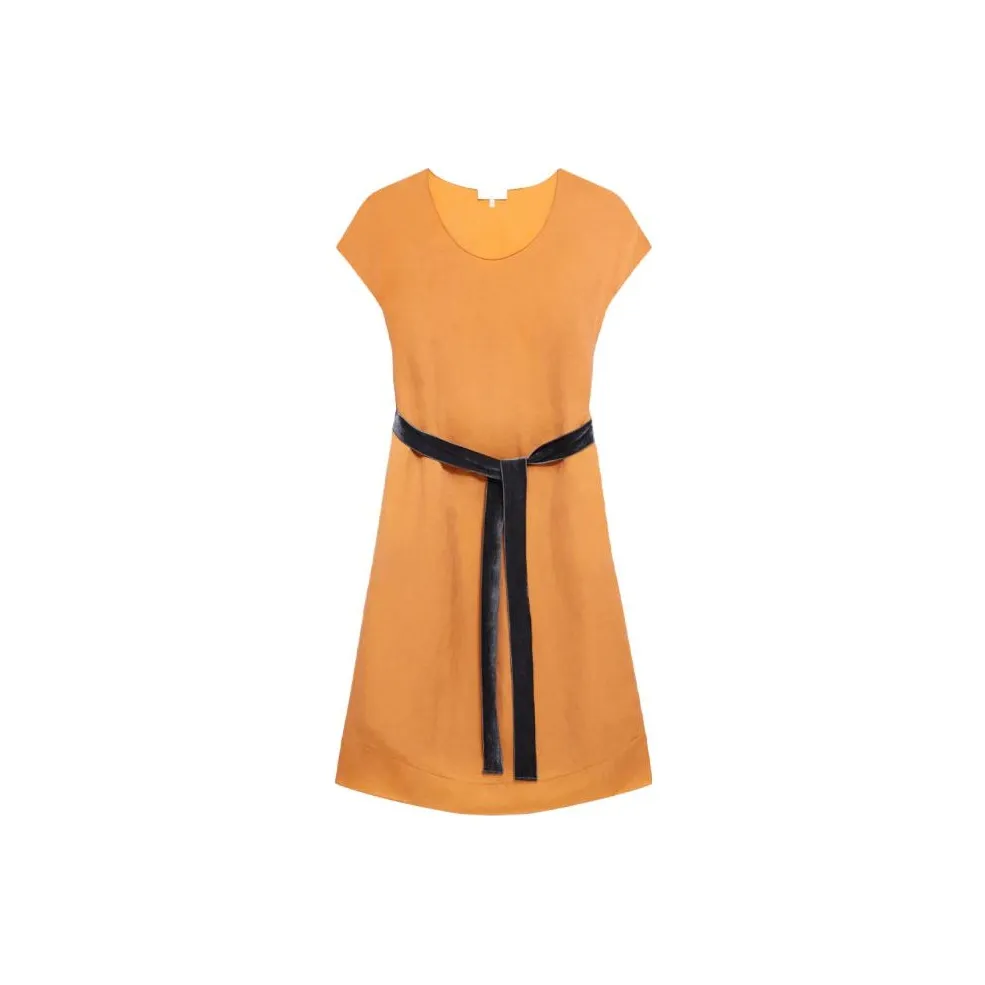 THEORY X Lucas Ossendrijver Short Sleeved Dresses Women's Amber Gold