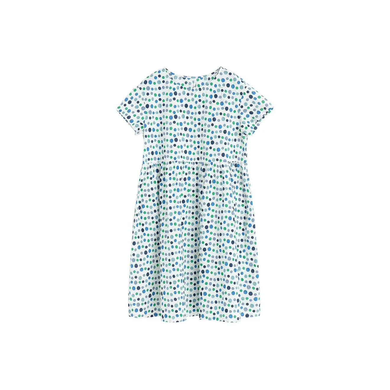 ZIMO Short Sleeved Dress Women's Blue Dot