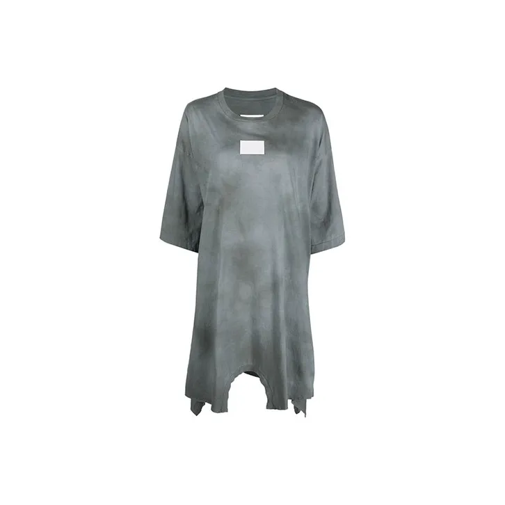 MM6 Maison Margiela совместное брендирование Короткий рукав Платье Женское Серое