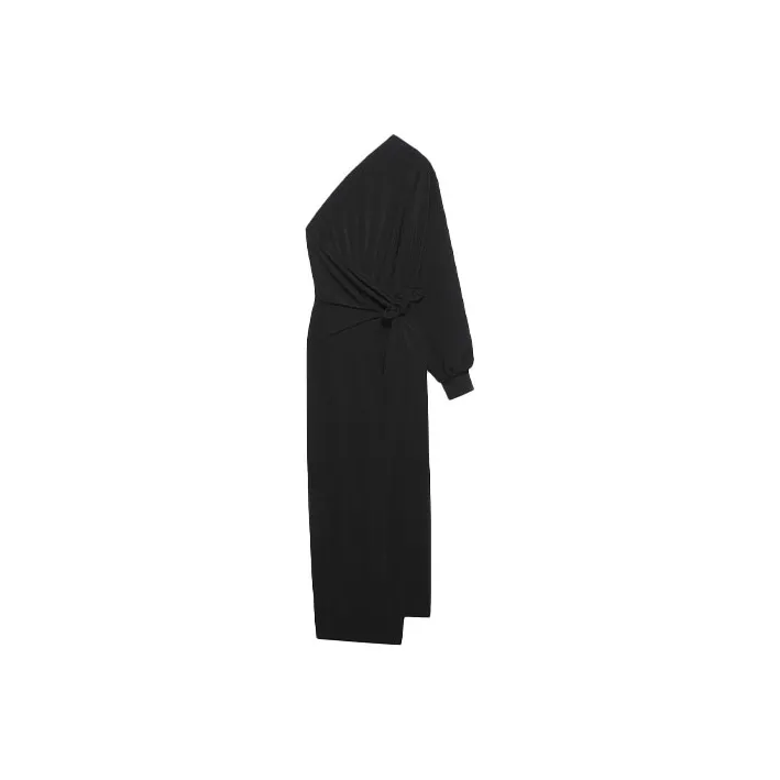 Balenciaga One Shoulder Body Wrap Dress