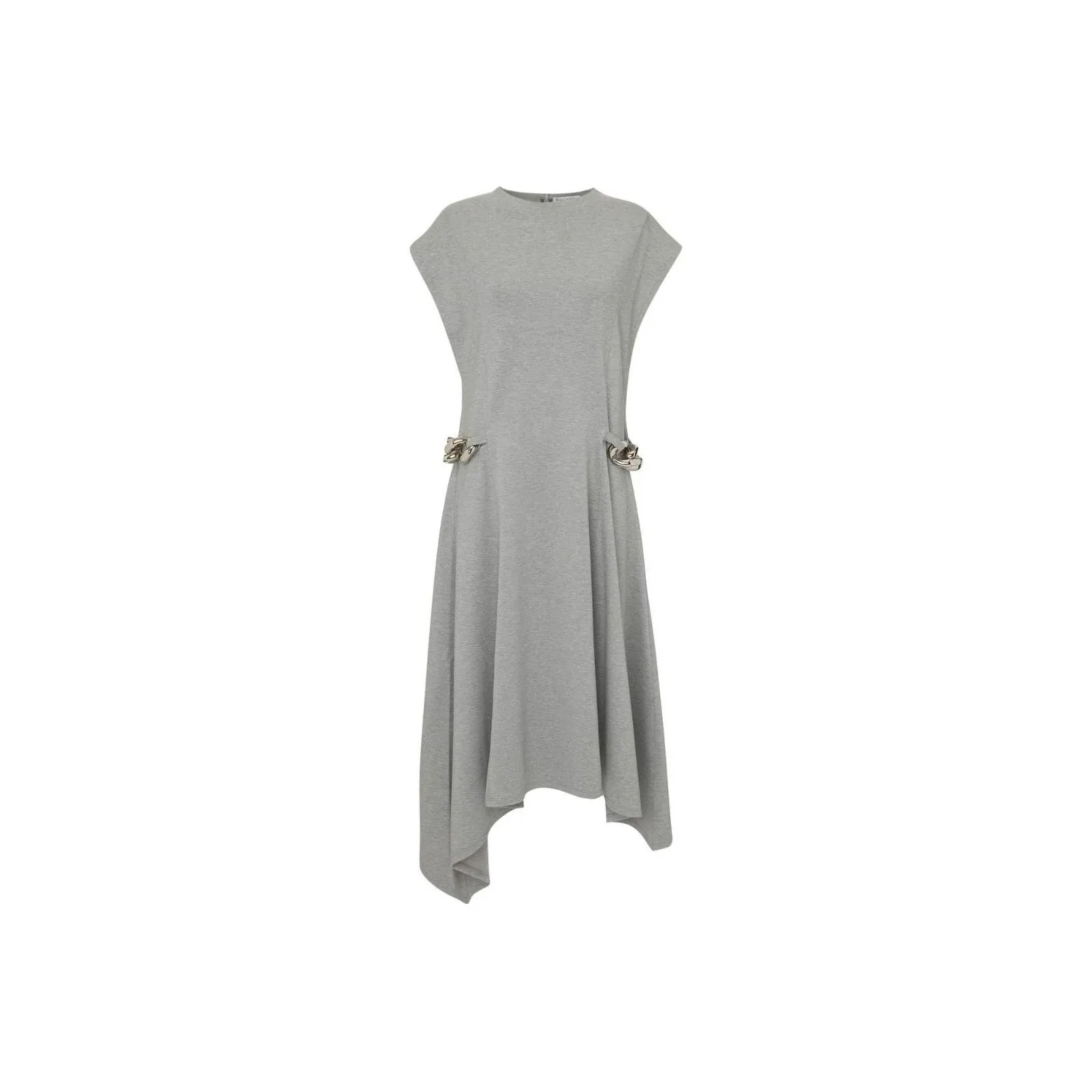JW Anderson Chained Asymmetric hem Midi dress