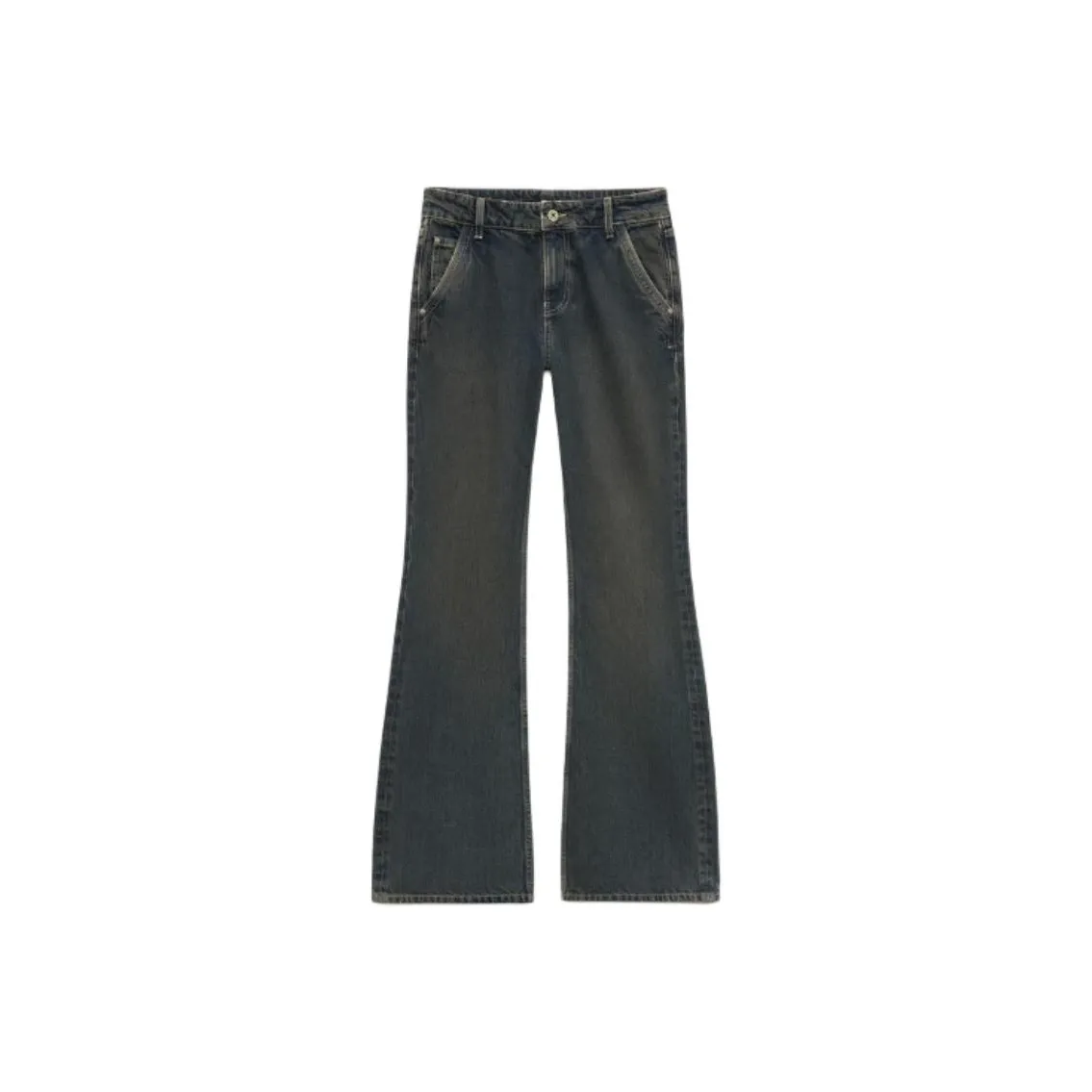 ZARA SS25 Джинсы Женские Синий Серый
