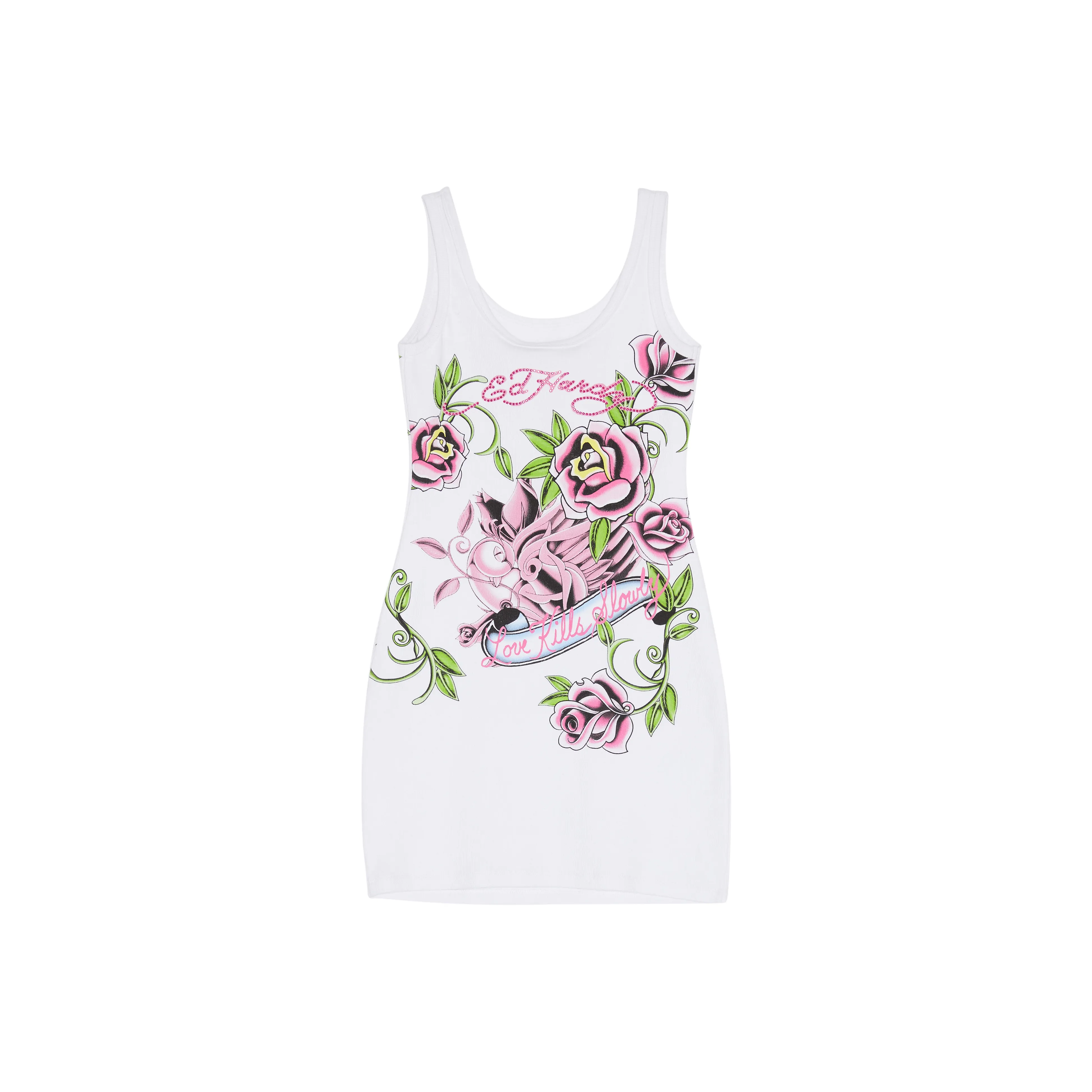 Ed Hardy SS22 Dress Women's White