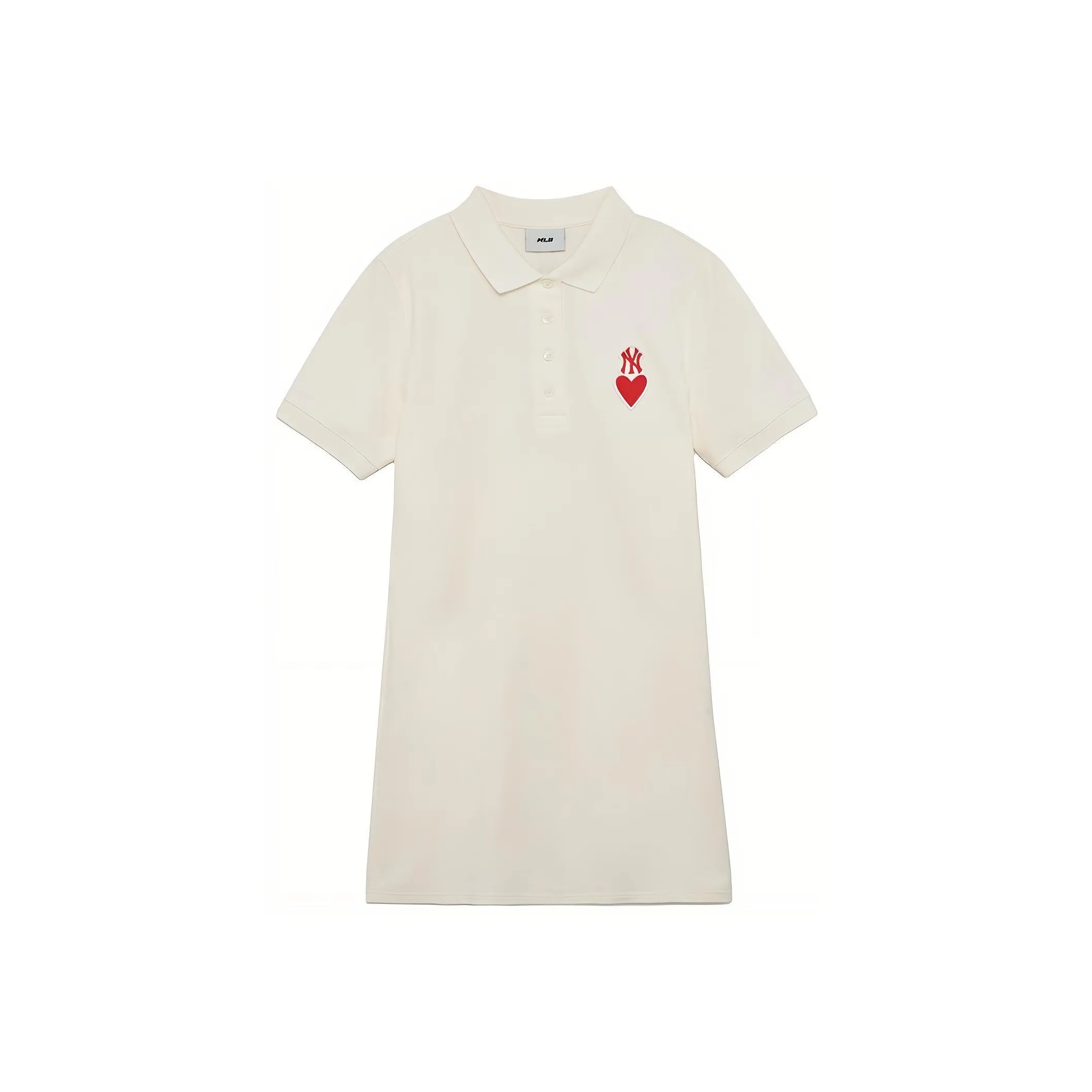 MLB New York Yankees Short Sleeved Dress Women's Cream