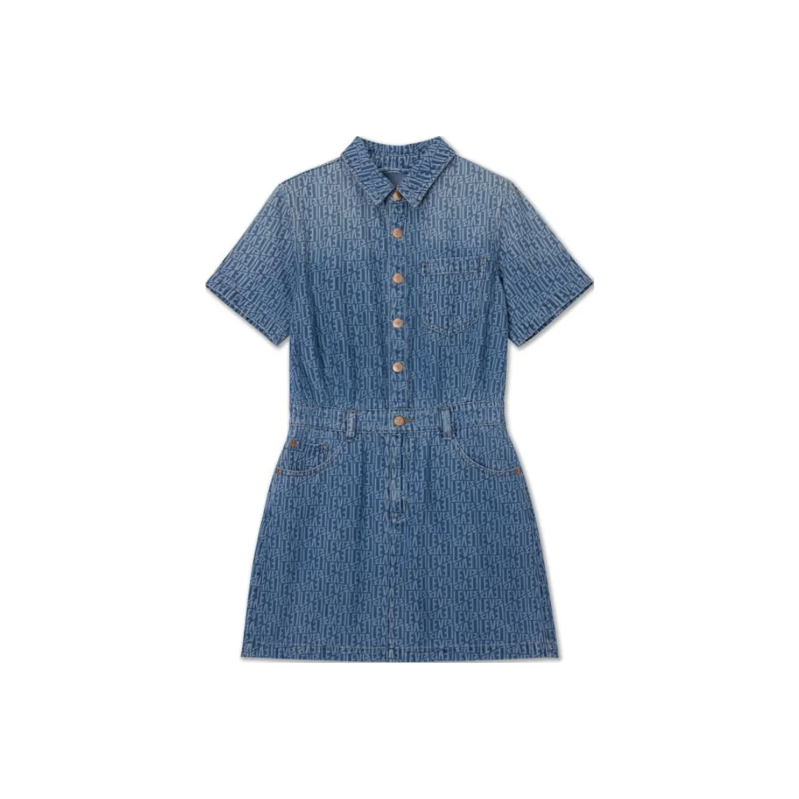 Levi's Short Sleeved Dresses Women's Dark Blue