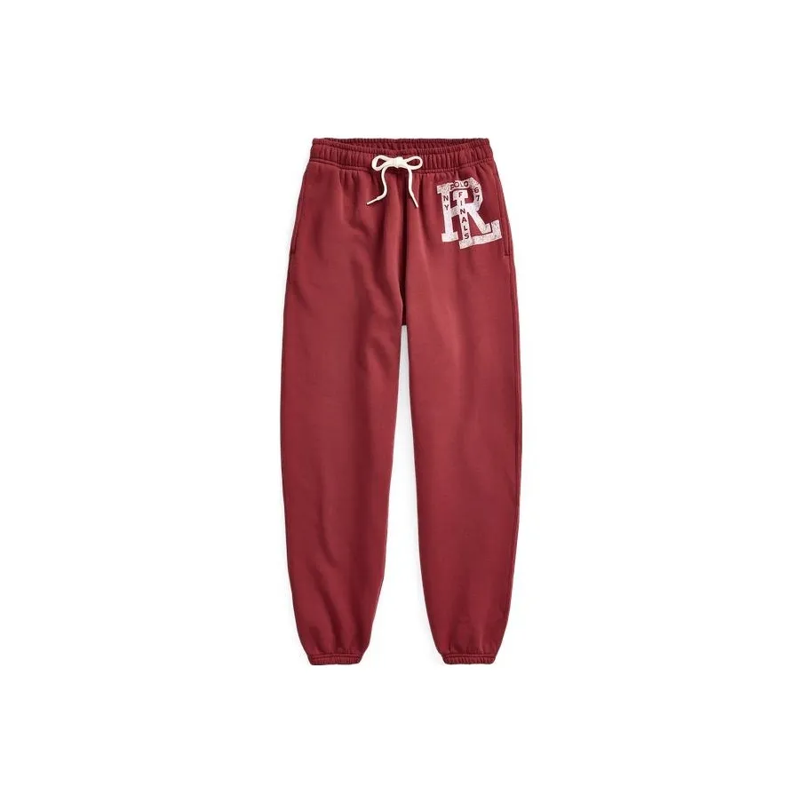 Polo Ralph Lauren Knitted Sweatpants Women's Red