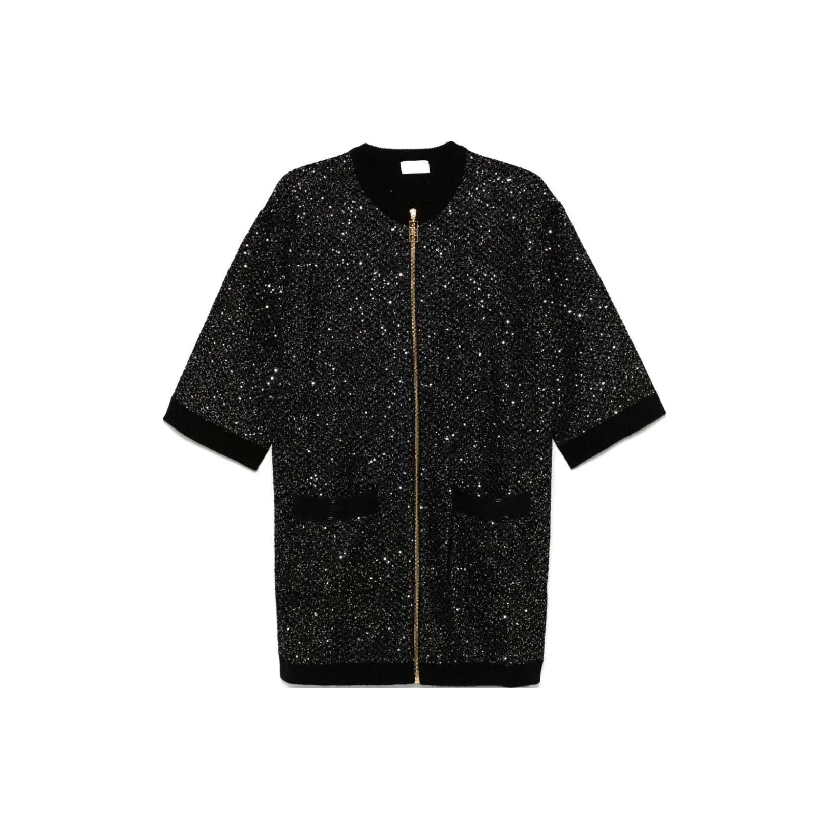 Elisabetta Franchi Sequin Thread Mini Dress