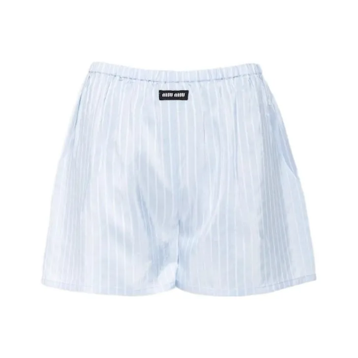 MIU MIU Синие Женские Повседневные Шорты