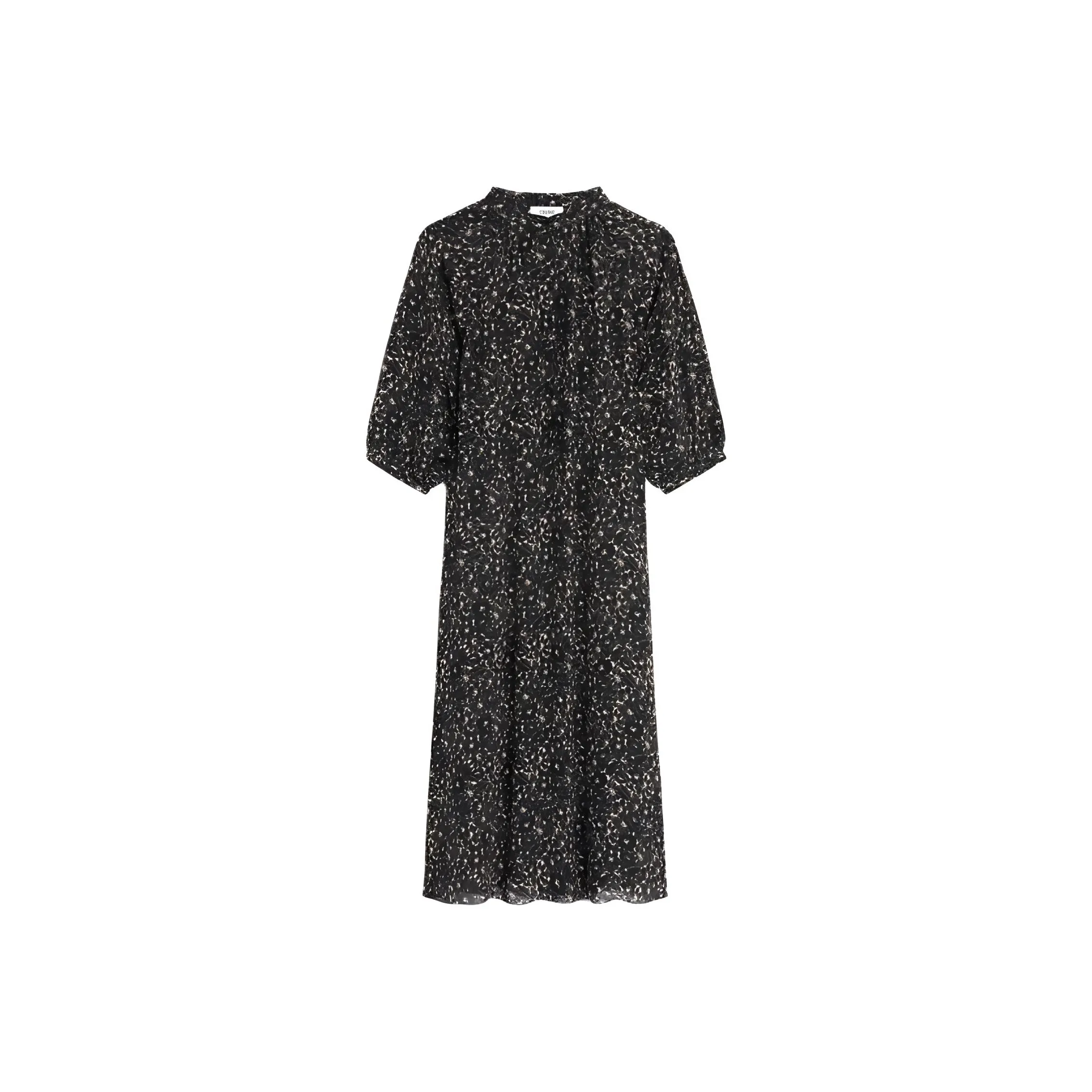 CELINE Folk Dress In Viscose Georgette