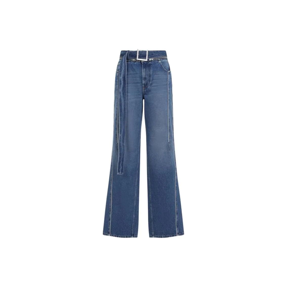 Jean Paul Gaultier Belted Denim Jeans 'Vintage Blue'