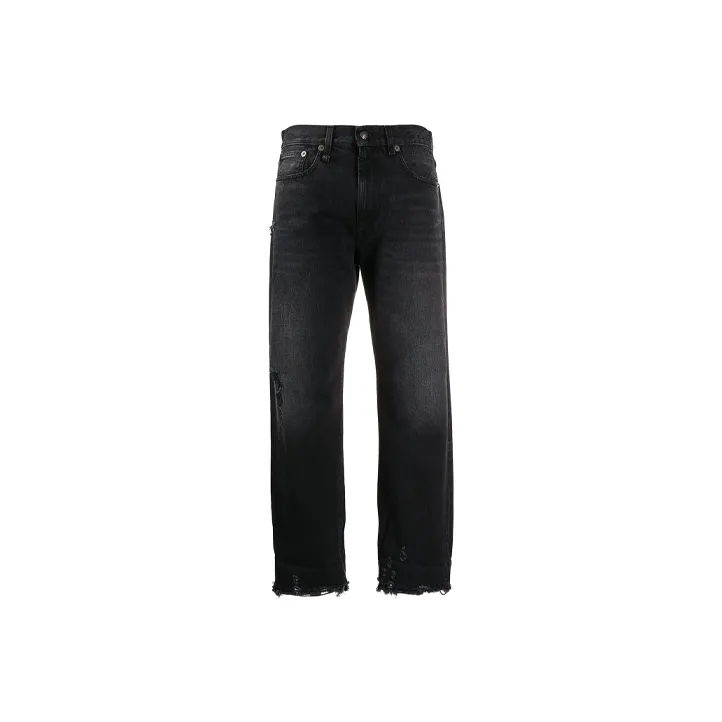 R13 Cropped Boyfriend Jeans