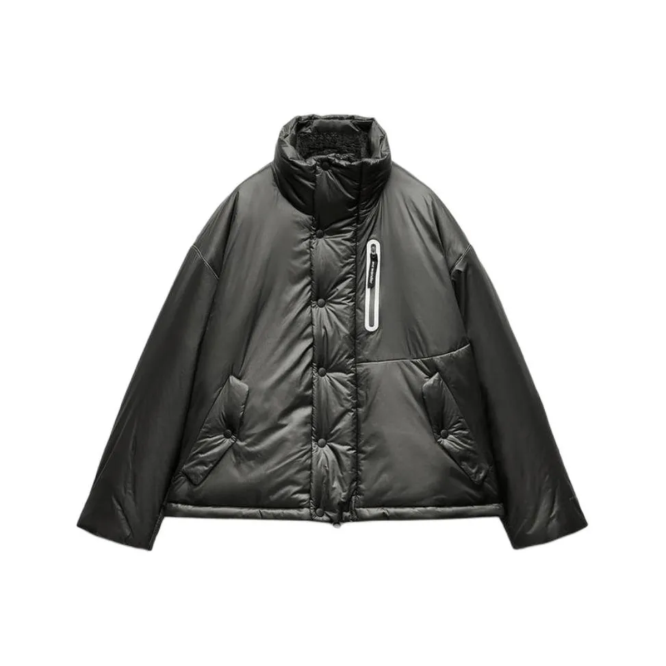 ZARA x And Wander SS25 Puffer Jacket Women's Black