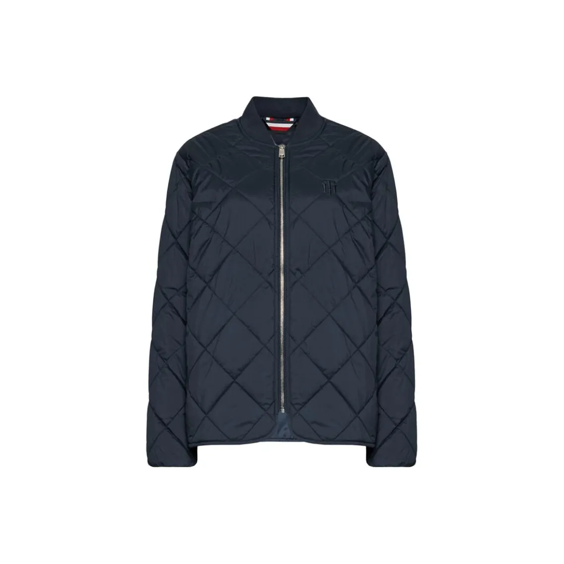 Tommy Hilfiger Хлопковый пуховик женский темно-синий