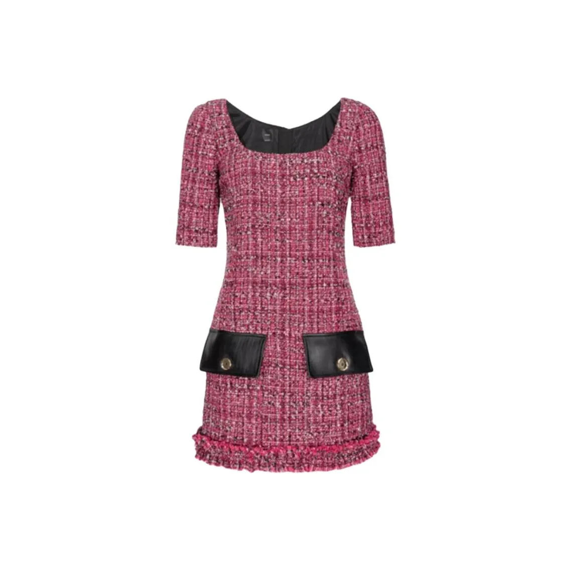 PINKO FW23 Short Sleeved Dresses Women's Magenta