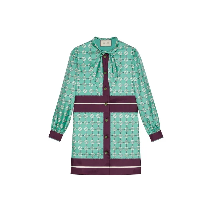 GUCCI Pussy bow Shirt Dress