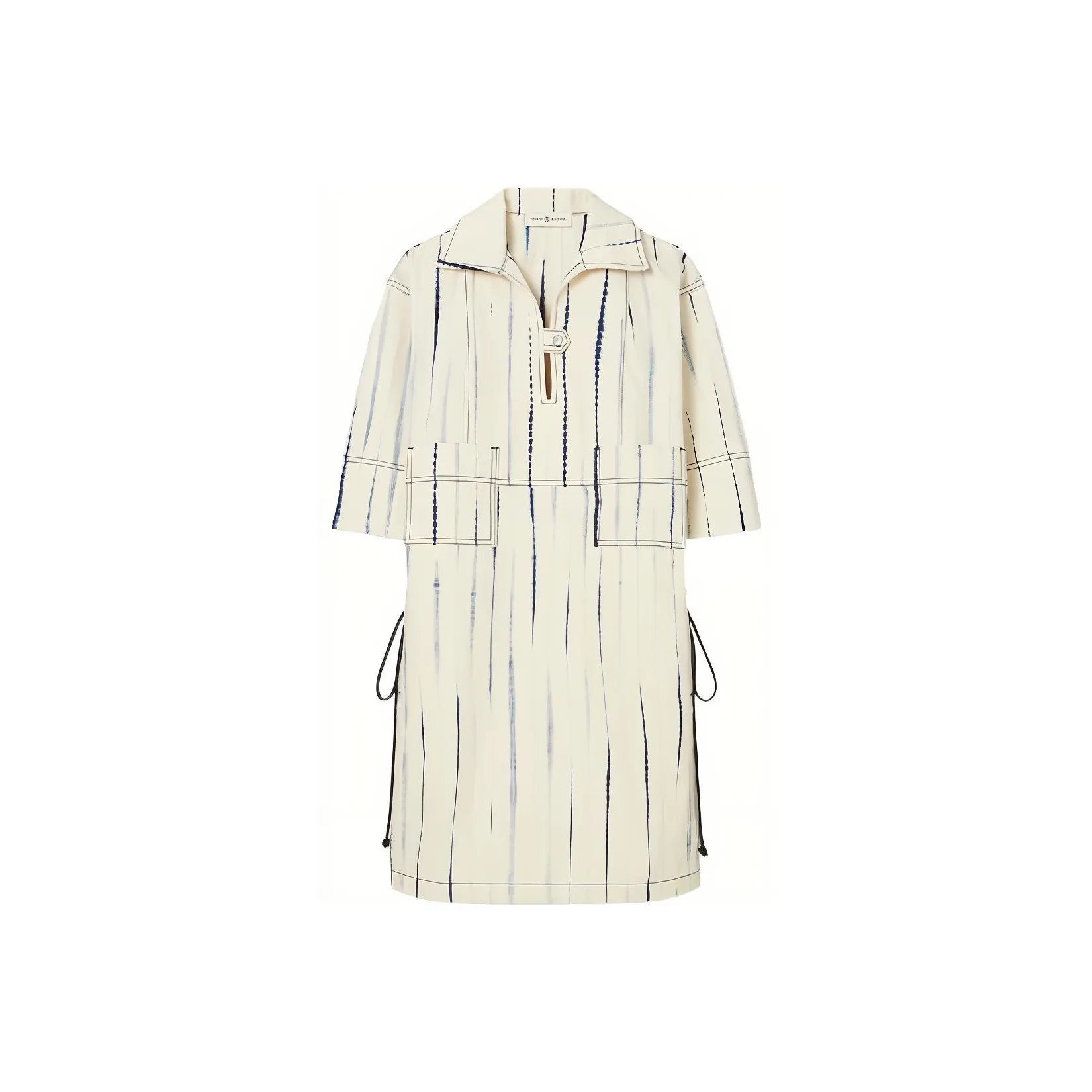 TORY BURCH SS23 Короткий рукав Платье Женское Смешанный цвет