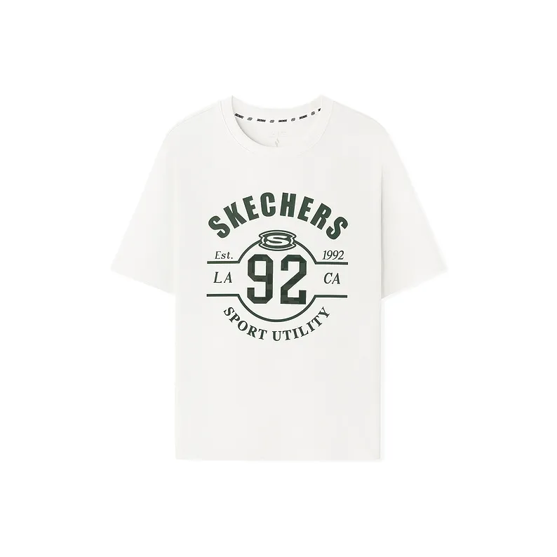Skechers T-Shirt Мужской Снежно-Белый 00QF
