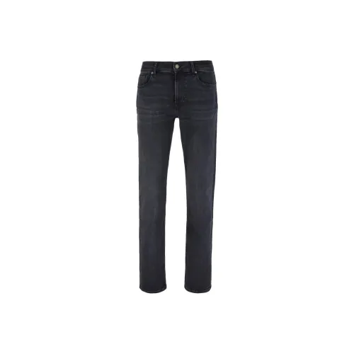 SEVEN FOR ALL MANKIND Женские джинсы черного цвета