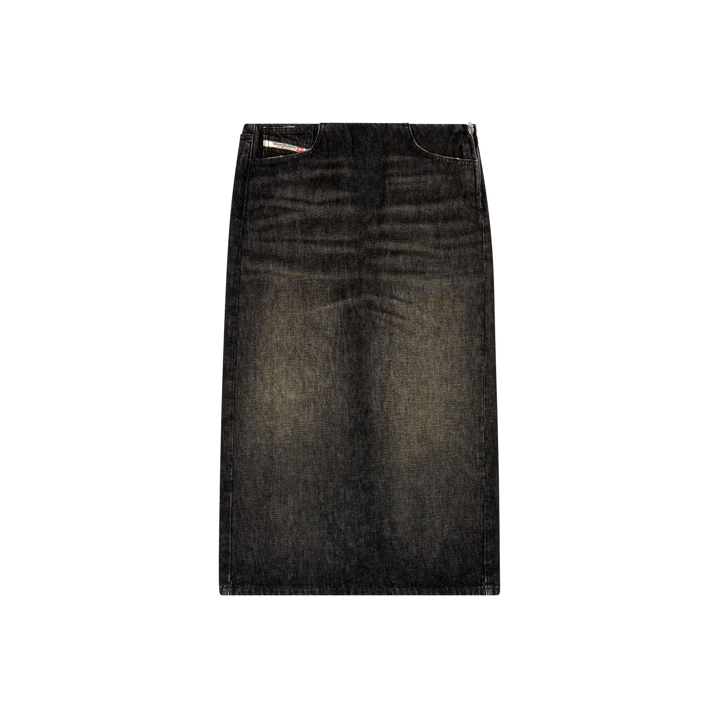 DIESEL Denim Long Skirt Women's Black