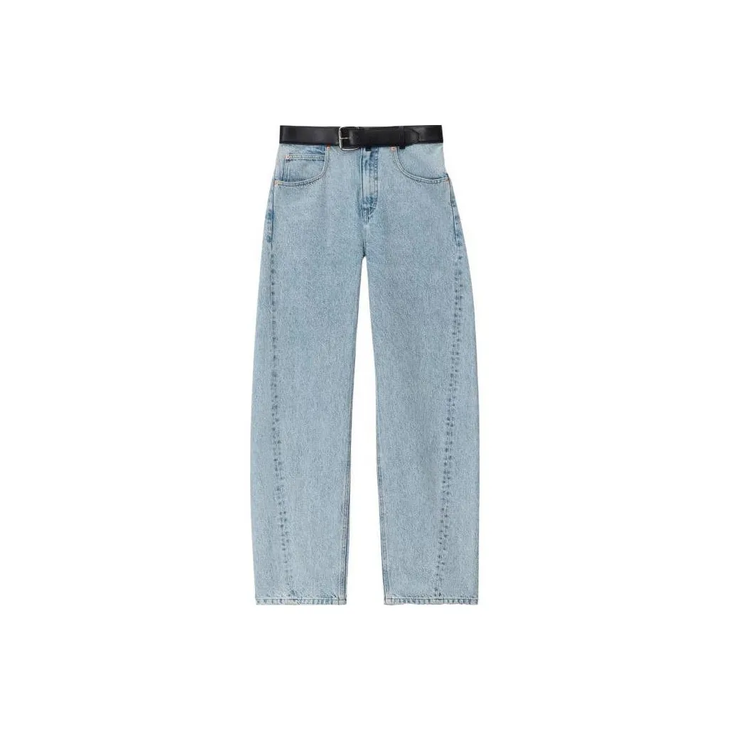 Alexander Wang Low Rise Belted Waist Balloon Jeans