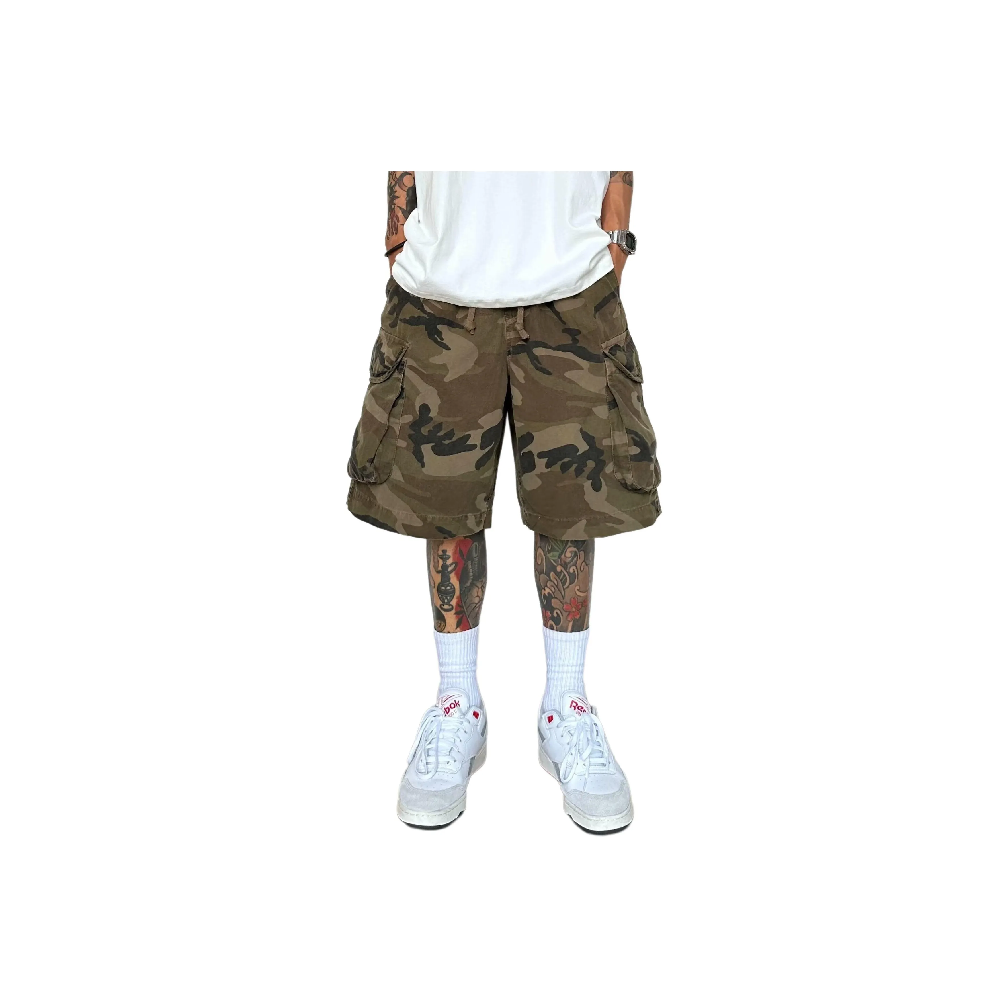 MORii Камуфляж Унисекс Джинсовые шорты