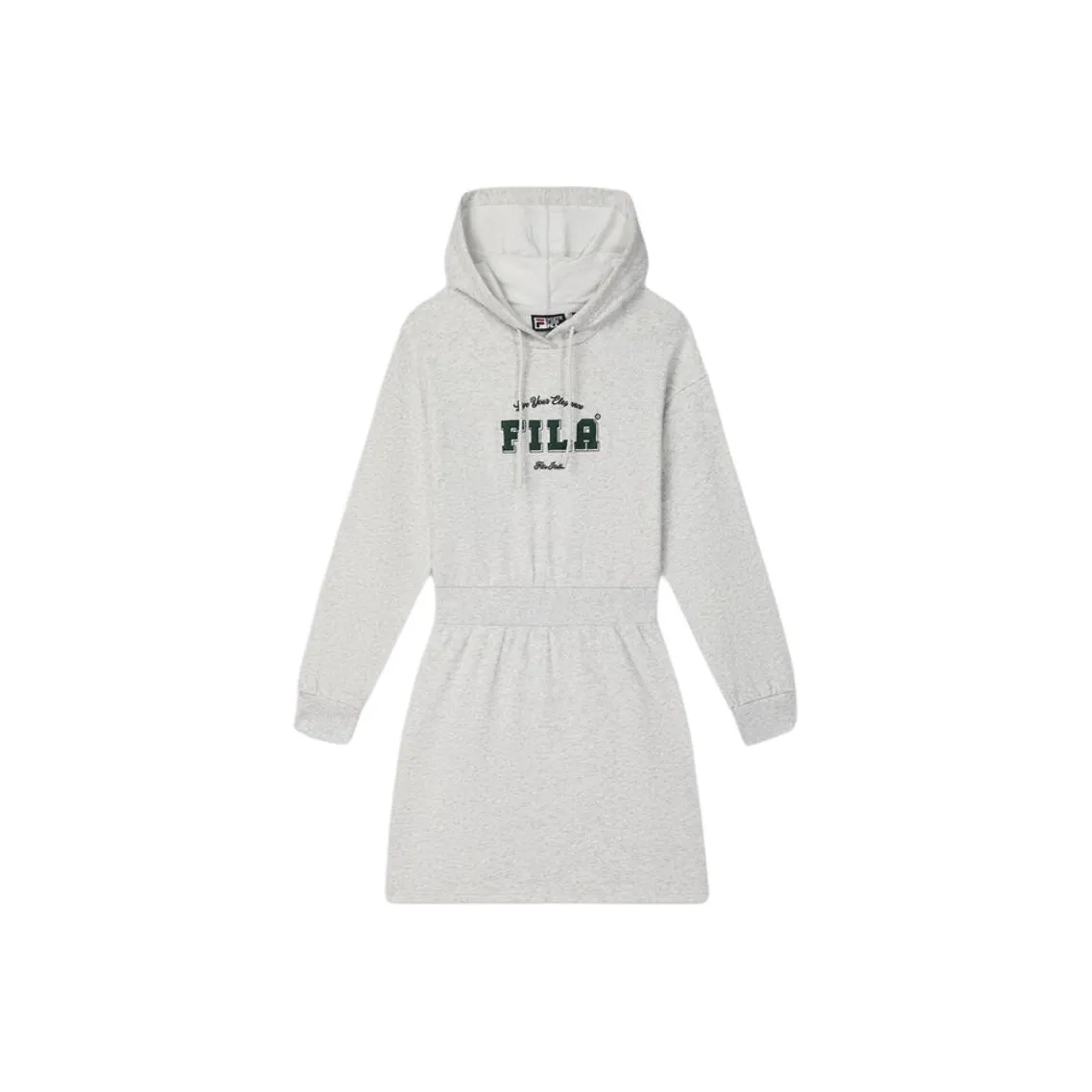 FILA Длинное платье с длинными рукавами женское цвет Moonlit Photinia серый