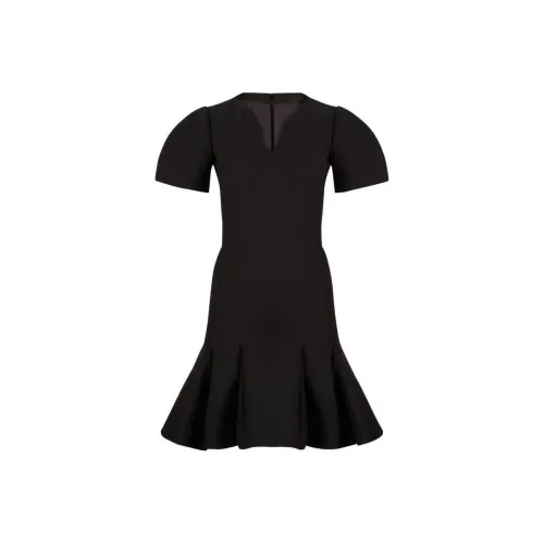 NINA RICCI Black Женские Короткие Платья с Рукавами