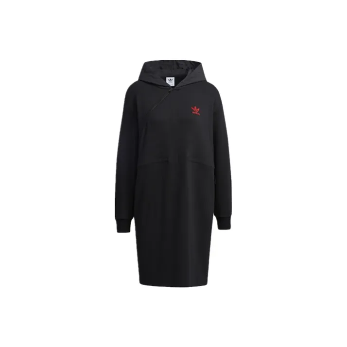 adidas originals Black Женские Длинные Рукава Платья