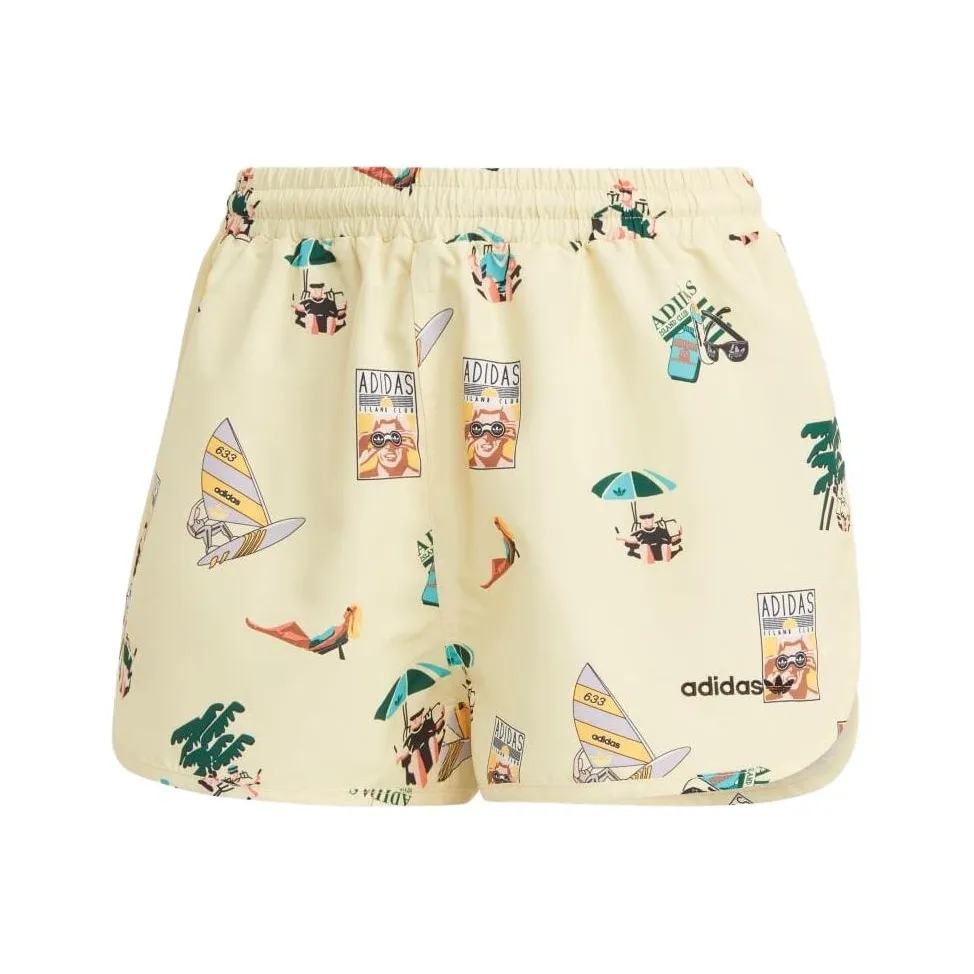 Adidas Originals Повседневные шорты Женские Светло-желтые