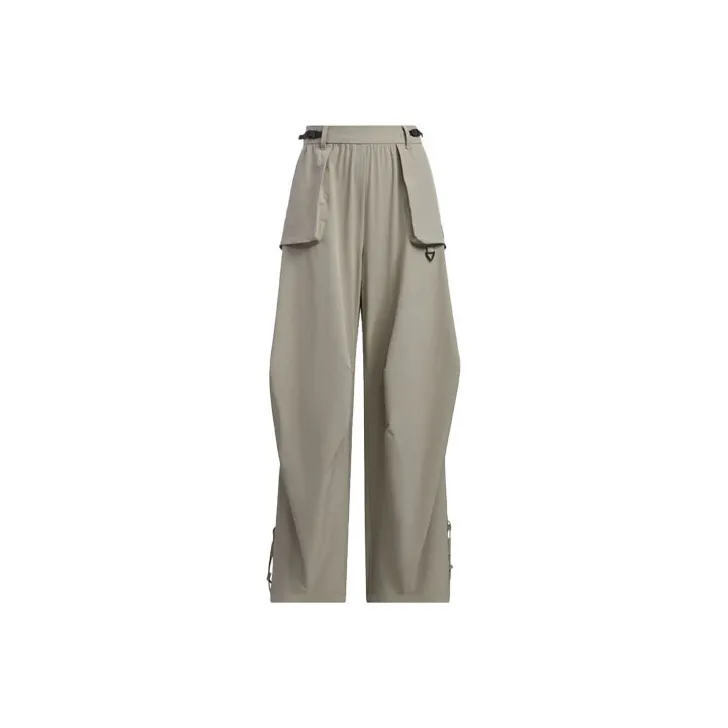 Adidas City Escape Tracksuit Bottoms Knitted Sports Pants Women's Pebble Silver Gray