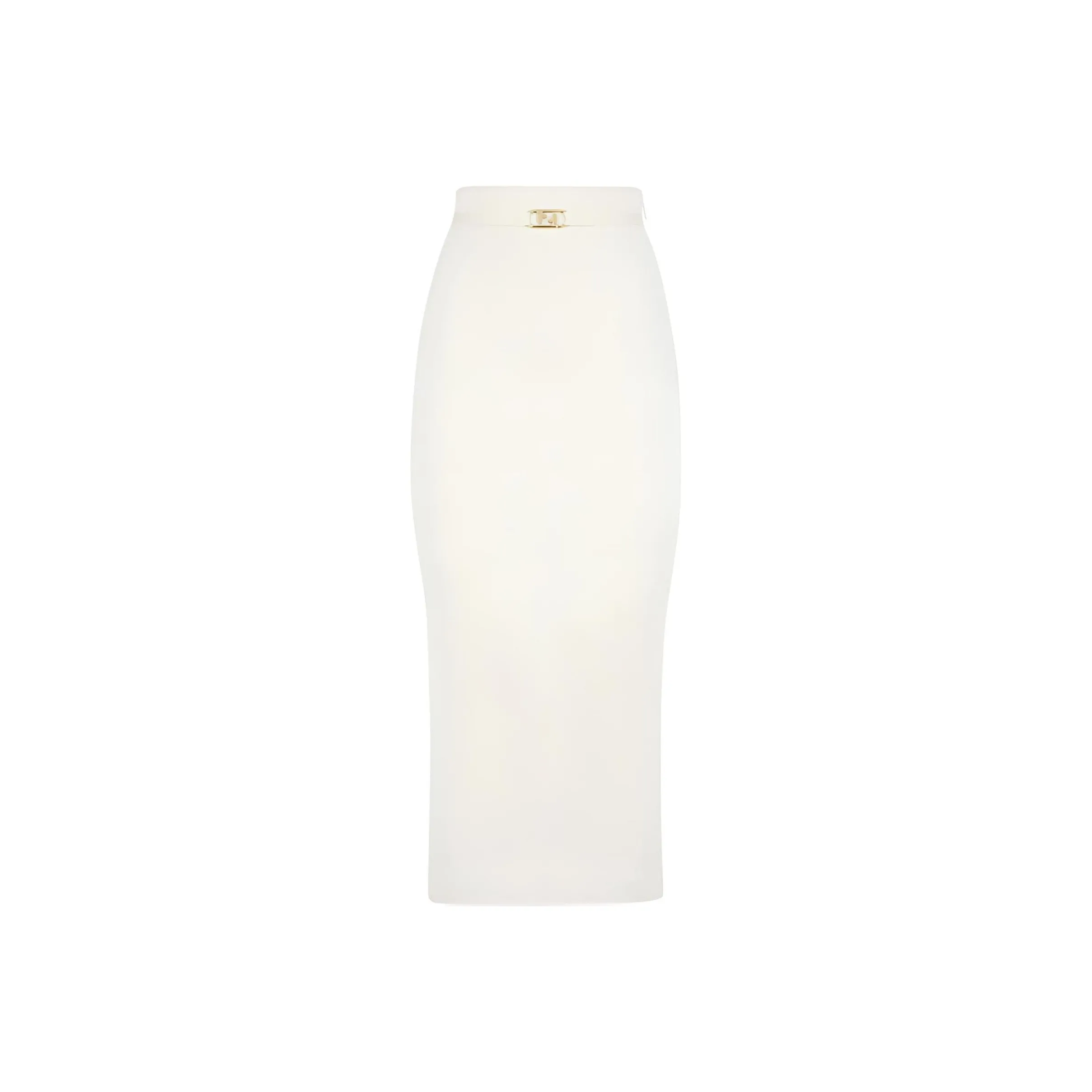 FENDI SS22 Knit Long Skirt Women's White