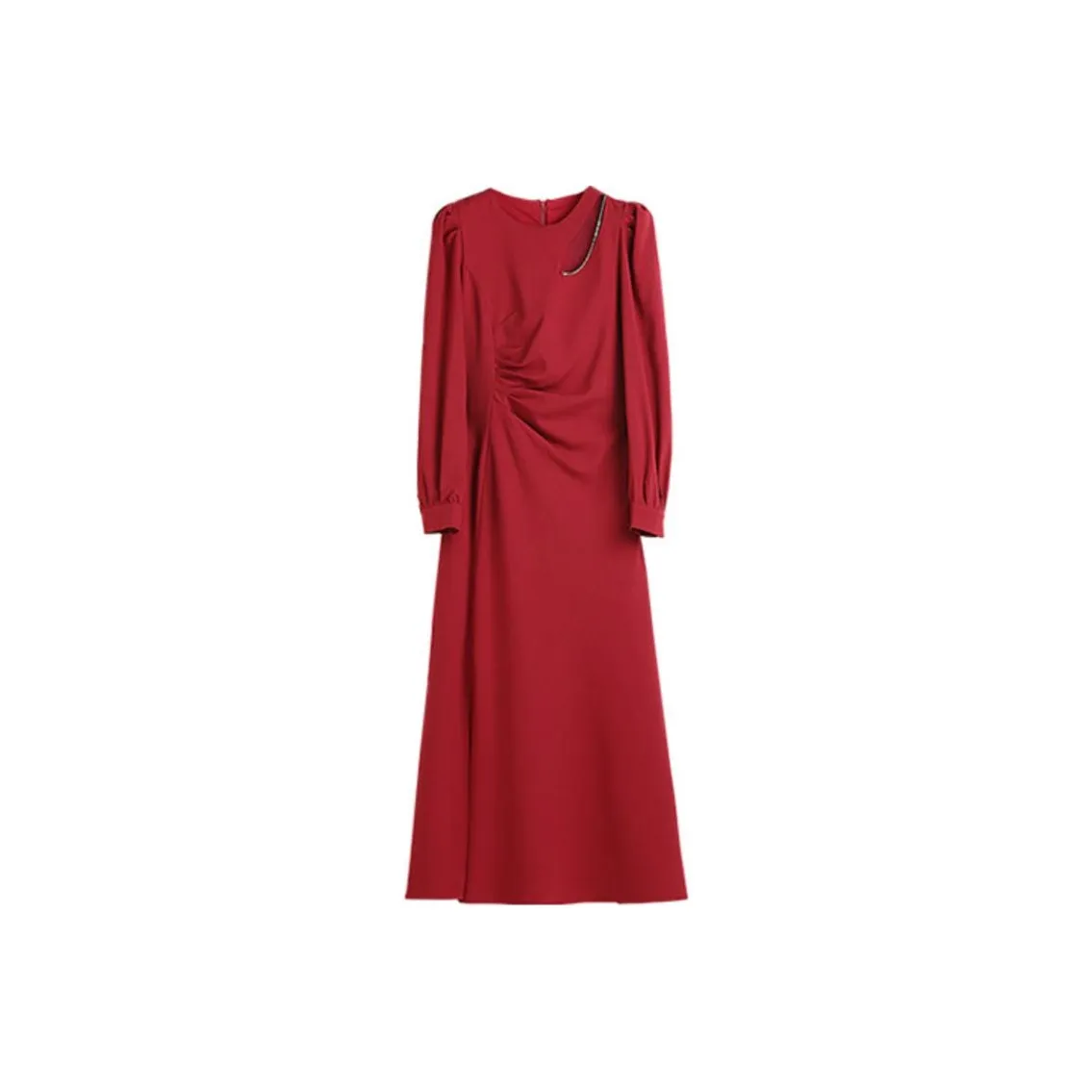 Hang Yi Court Длинное платье с длинными рукавами женское