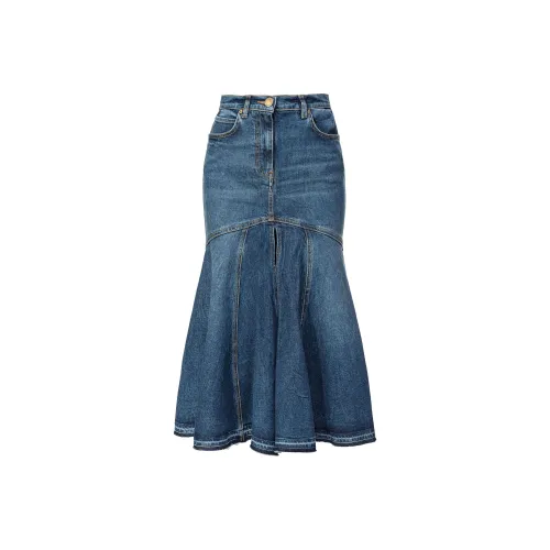 PINKO Синие Женские Джинсовые Длинные Юбки