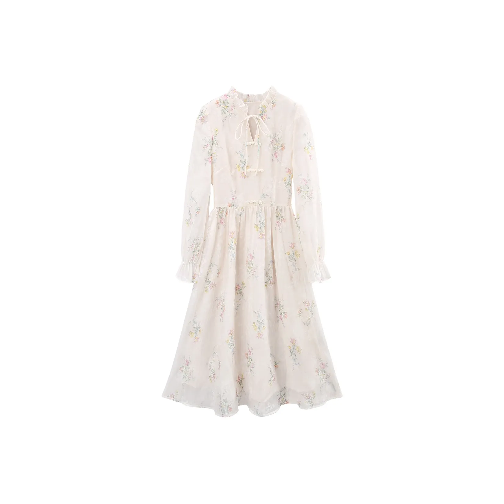 A Paradise For Awakening Long Sleeved Dress Women's Beige