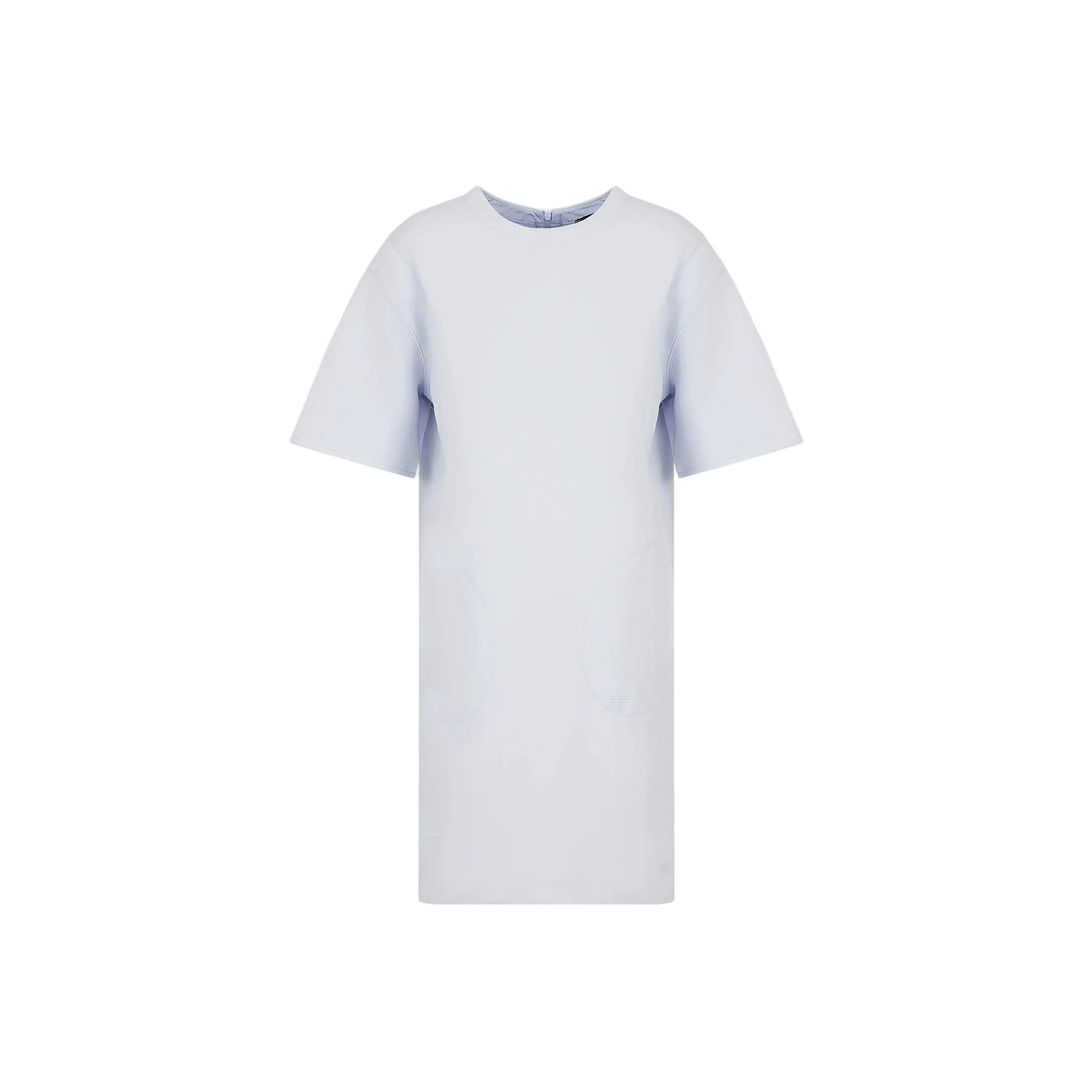 EMPORIO ARMANI Short Sleeved Dresses Women's Light Blue