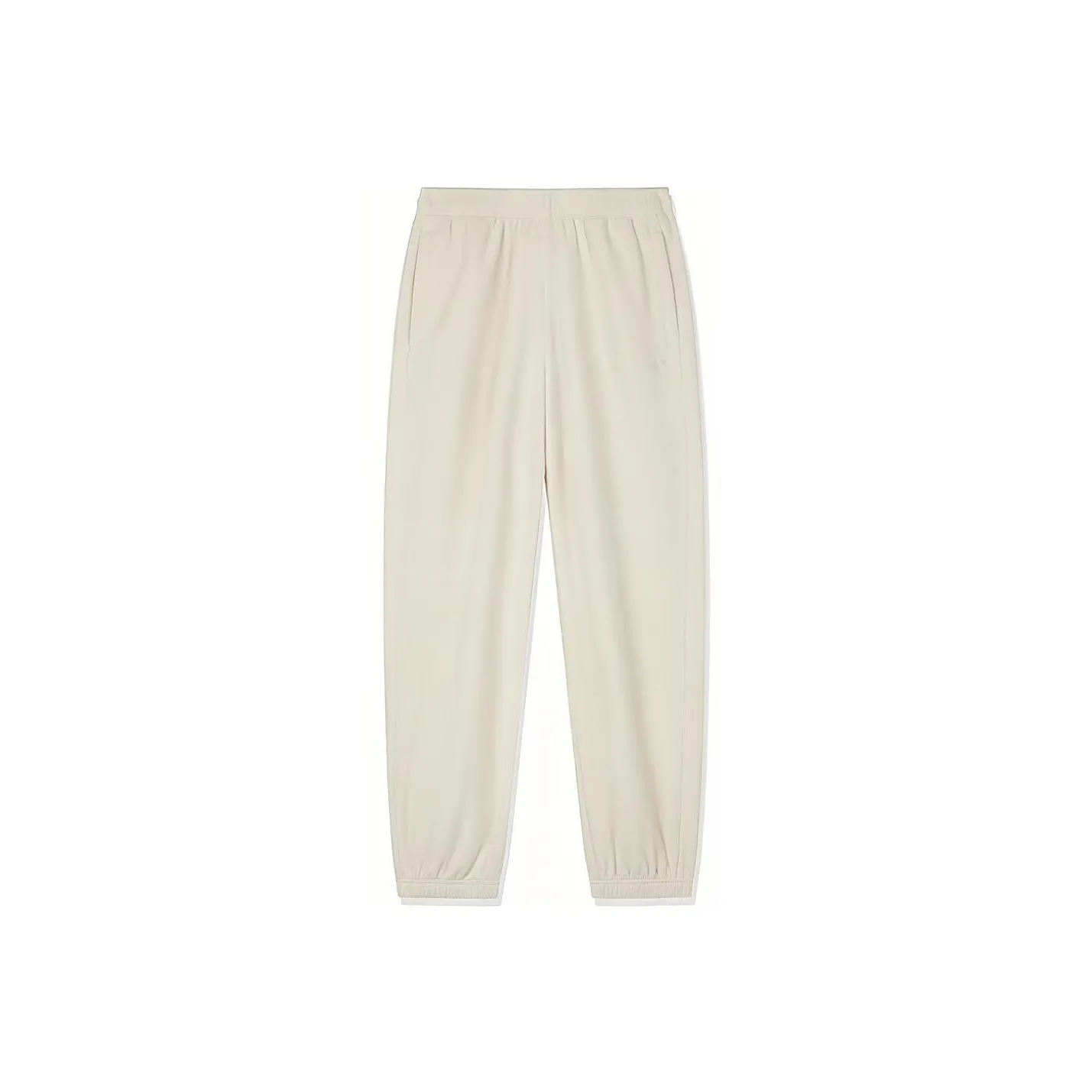 QIAODAN Knitted Sweatpants Women's Cream White
